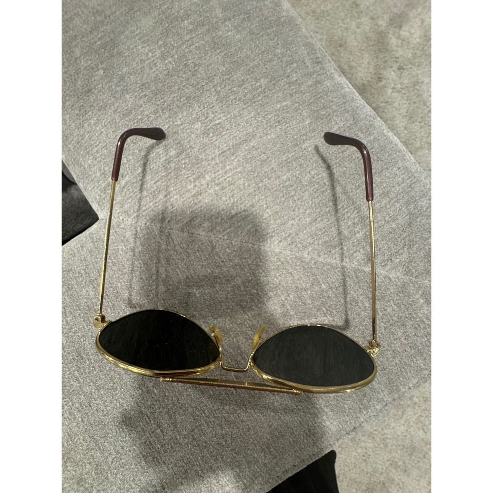 Vintage Aviator Sunglasses Mirrored Gold Men's 1990s Vietnam - Picture 6 of 9